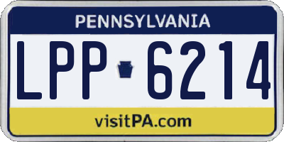 PA license plate LPP6214