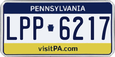 PA license plate LPP6217