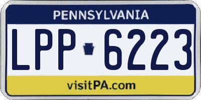 PA license plate LPP6223