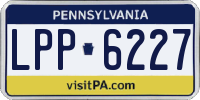 PA license plate LPP6227