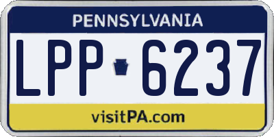 PA license plate LPP6237
