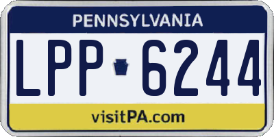 PA license plate LPP6244