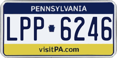 PA license plate LPP6246