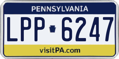 PA license plate LPP6247