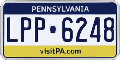 PA license plate LPP6248