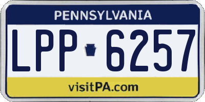 PA license plate LPP6257