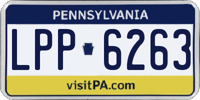 PA license plate LPP6263