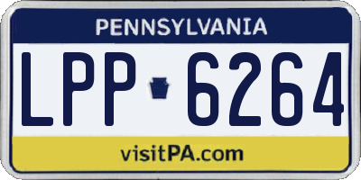 PA license plate LPP6264