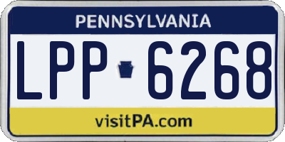 PA license plate LPP6268
