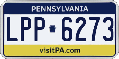 PA license plate LPP6273