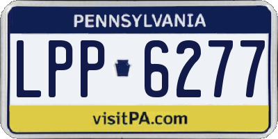 PA license plate LPP6277