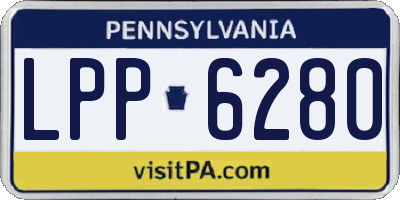 PA license plate LPP6280