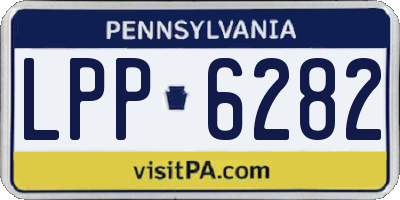 PA license plate LPP6282