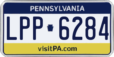 PA license plate LPP6284