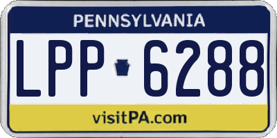 PA license plate LPP6288