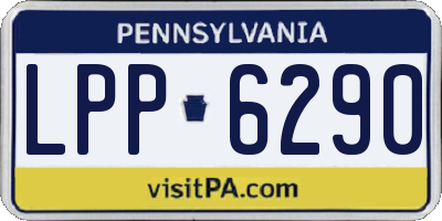 PA license plate LPP6290