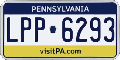 PA license plate LPP6293