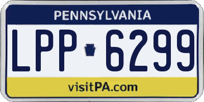 PA license plate LPP6299