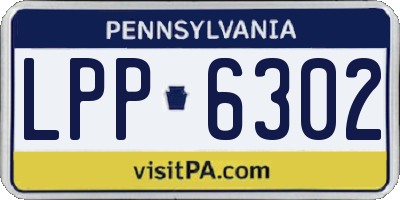 PA license plate LPP6302