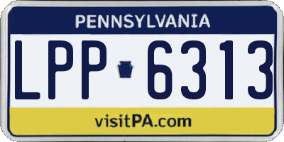 PA license plate LPP6313