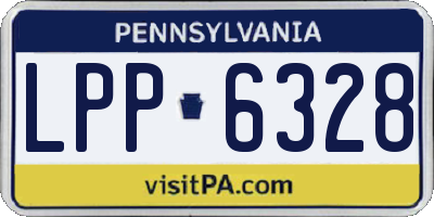 PA license plate LPP6328