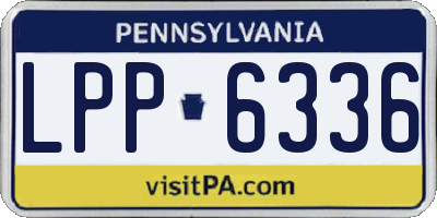 PA license plate LPP6336
