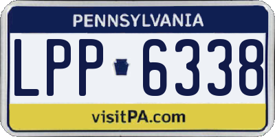PA license plate LPP6338