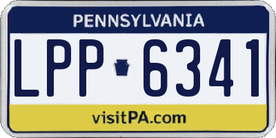 PA license plate LPP6341