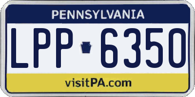 PA license plate LPP6350