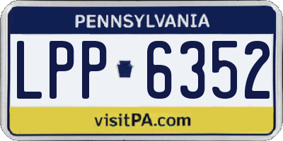 PA license plate LPP6352