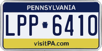PA license plate LPP6410