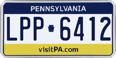 PA license plate LPP6412