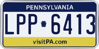 PA license plate LPP6413