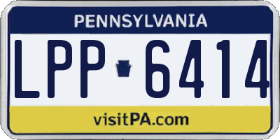 PA license plate LPP6414