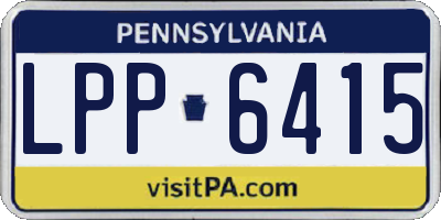 PA license plate LPP6415