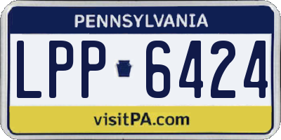 PA license plate LPP6424