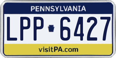 PA license plate LPP6427