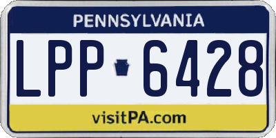 PA license plate LPP6428