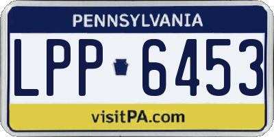 PA license plate LPP6453