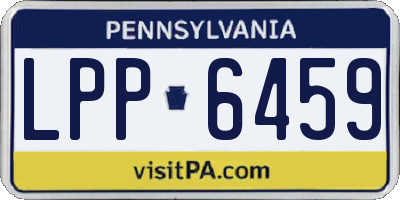 PA license plate LPP6459
