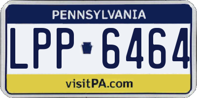 PA license plate LPP6464