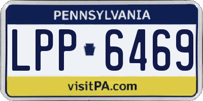 PA license plate LPP6469