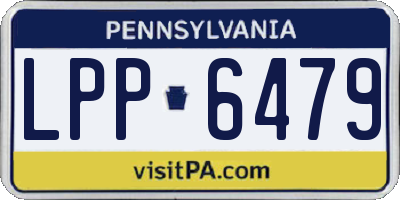 PA license plate LPP6479