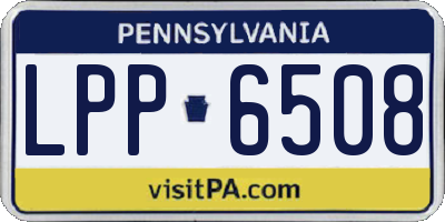 PA license plate LPP6508
