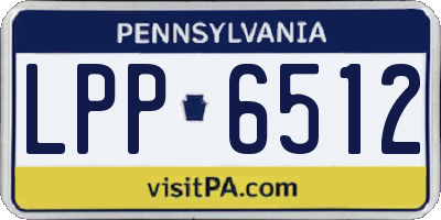 PA license plate LPP6512