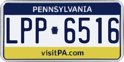 PA license plate LPP6516