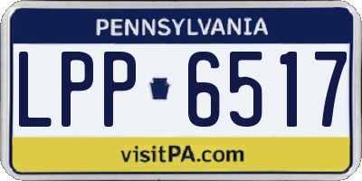 PA license plate LPP6517