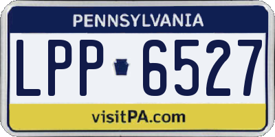 PA license plate LPP6527