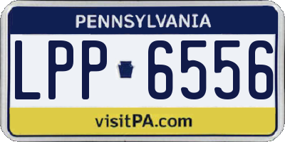 PA license plate LPP6556