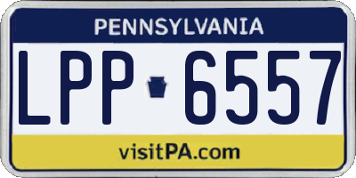 PA license plate LPP6557